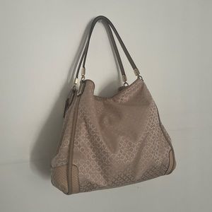 Coach Madison Phoebe Shoulder Bag Op Art Pearlescent Fabric